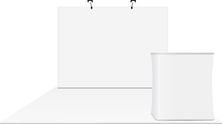 pop-up display system podium - front view vector image