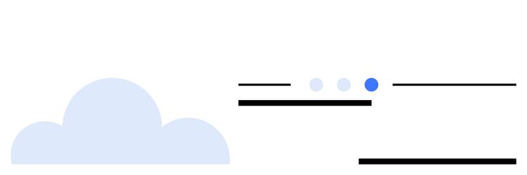 cloud storage and data interface with navigation vector image