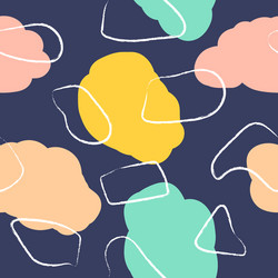 simple abstract shape repeat pattern design vector image