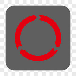 rotation rounded square button vector image