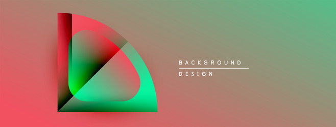 abstract gradient design features overlapping vector image