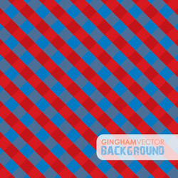 gingham red and blue vector