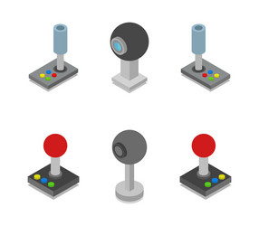 Web cam and joystick in on white background vector