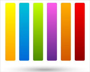 6 Colorful Button Banner Backgrounds Vector Image