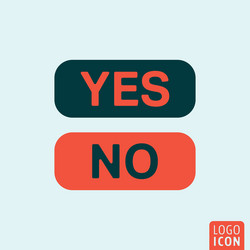 Button yes vector