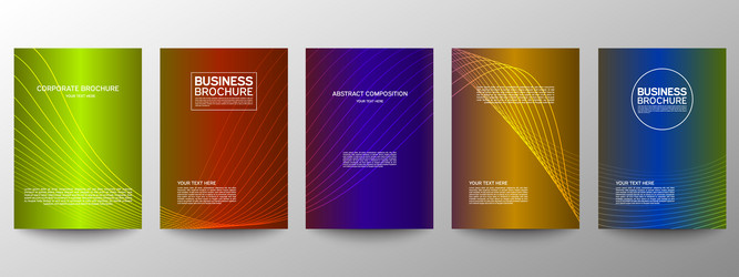 Cover geometric minimal set abstract line pattern vector