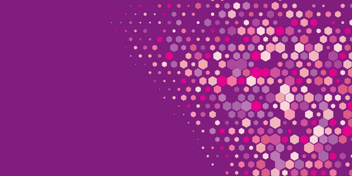 geometric multi size hexagon with color vector image