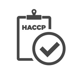 HACCP Checkmark Icon - Food Safety Vector Image