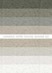 japanese paper banner set vector