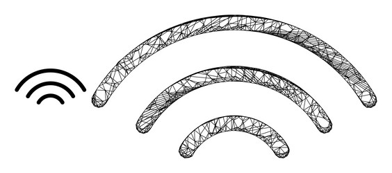 network mesh wi-fi source icon vector image