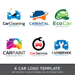 Car paint logo template Royalty Free Vector Image