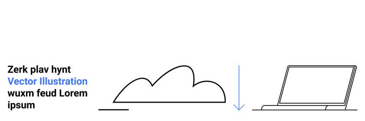 cloud computing concept with data synchronization vector image