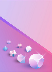 set of diy d20 dices rpg game realistic template vector image