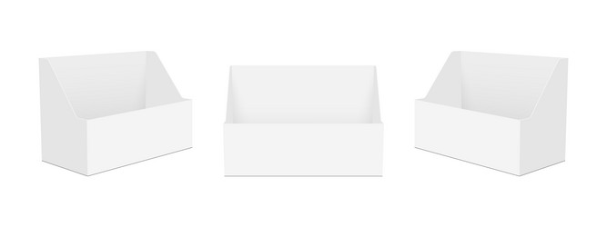 Blank white hanging empty mockup sign Royalty Free Vector