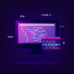 Coding & Programming Concepts vector image