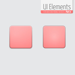 Light ui elements part 4 square vector