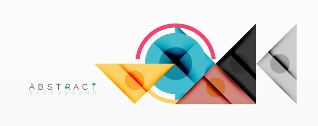 modern geometric design overlapping shapes create vector image