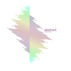 abstract element with dynamic lines vector image