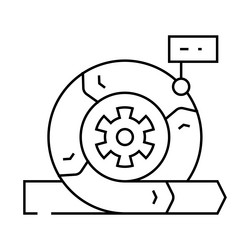 agile methodology analyst line icon vector image