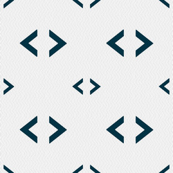 Code sign icon programmer symbol seamless abstract vector