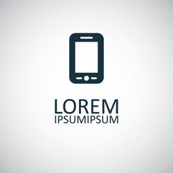 smartphone icon for web and ui on white background vector image