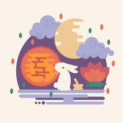 Chinese mid autumn festival vector