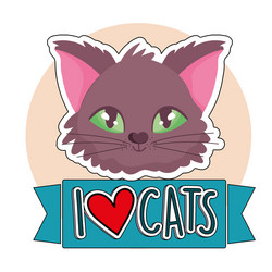 Love Cats Icon Illustration Stock Vector (Royalty Free) 1248975883