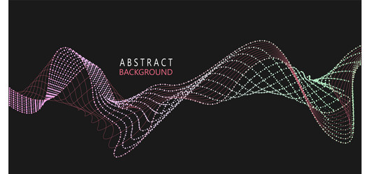 Abstract black wave design element Royalty Free Vector Image