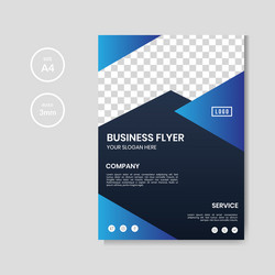 Corporate Flyer Template - Business Brochure vector image