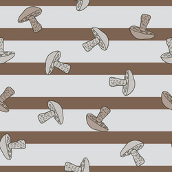 Decorative seamless pattern with random leccinum vector