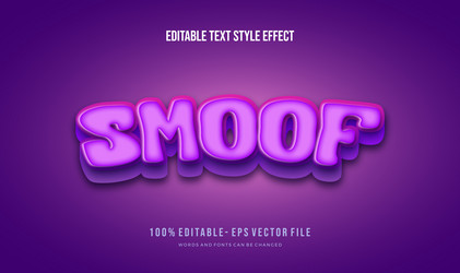 modern editable text style effect ve vector