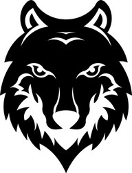 wolf bolt emblem Vector Image