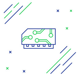 line ram random access memory icon isolated vector image