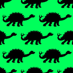 A seamless repeating pattern of dinosaur vector