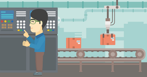 Engineer Standing Near Control Panel Vector Images (69)