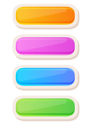 game ui button mobile application or vector image