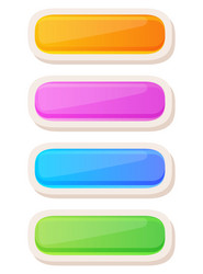 Game ui button mobile application or vector