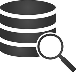 Database server isolated flat web mobile icon vector