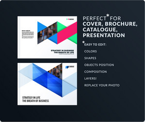Triangular Presentation Template vector image
