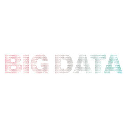big data with binary texture vector image