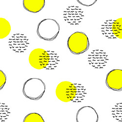 simple circle shape repeat pattern design vector image