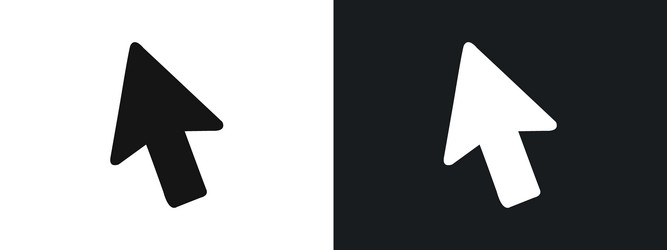cursor icon linear graphics set in black vector image