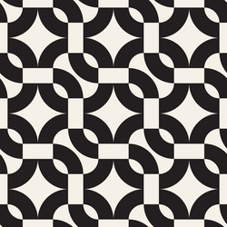seamless pattern repeating geometric elements vector image