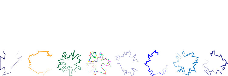 Abstract Angular Circuit vector image
