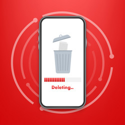 process delete file in paper remove document vector image
