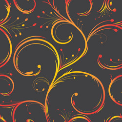 curl seamless pattern vector image