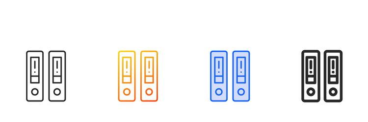 documentation iconthin linear gradient blue vector image