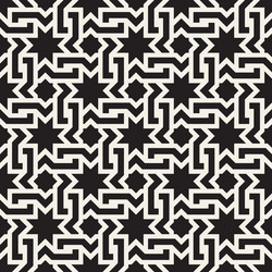 seamless pattern repeating geometric elements vector image
