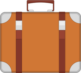 Old vintage suitcase vector