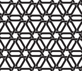 Celtic seamless pattern of hexagonal links vector